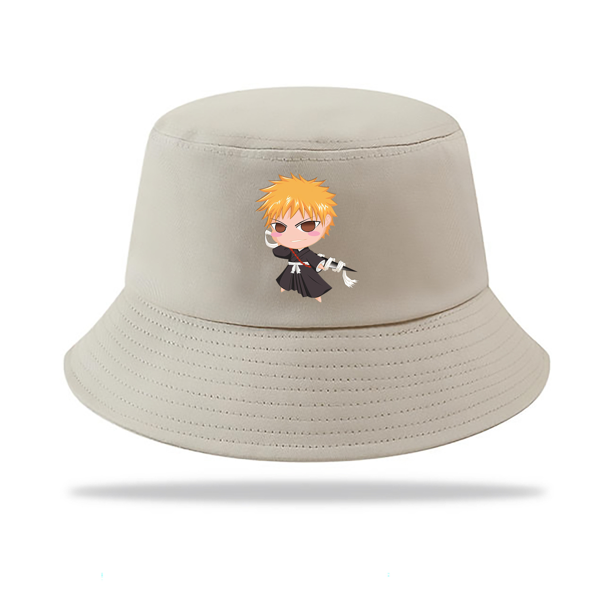 （画像用） ブリーチ 黒崎一護（くろさき いちご）BLEACH Kurosaki Ichigo アウトドア日除けバケットハット